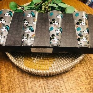 Disney Mickey Mouse & Minnie Mouse St. Patrick’s Day Tumbler Set of 4 NWT